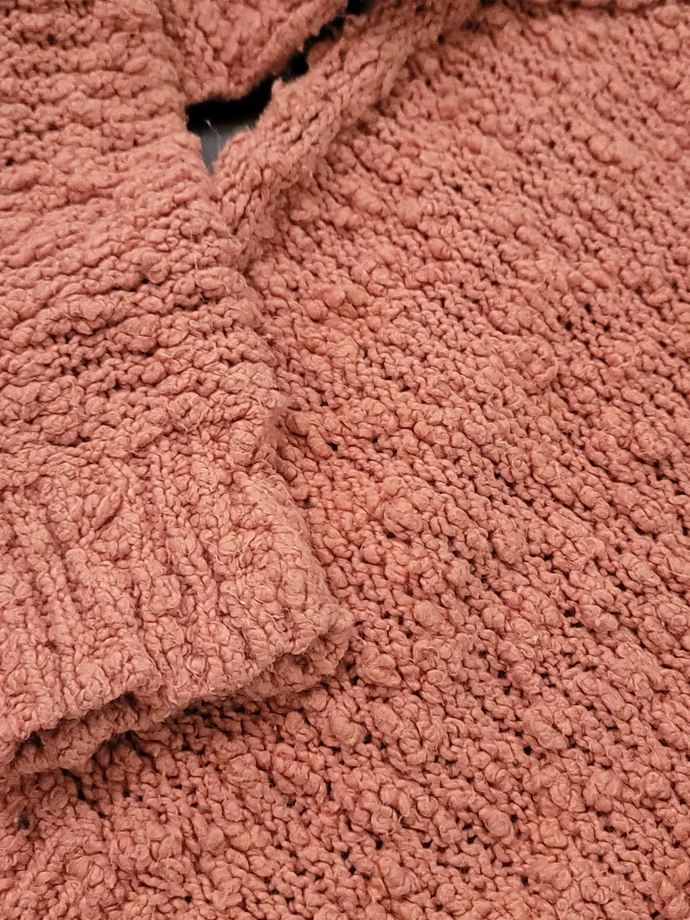 Free People V-Neck Textured Sweater - Coral/rust Color